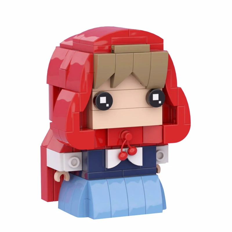 Маленький красный капот для верховой езды BRICKHEADZ большие строительные блоки мини