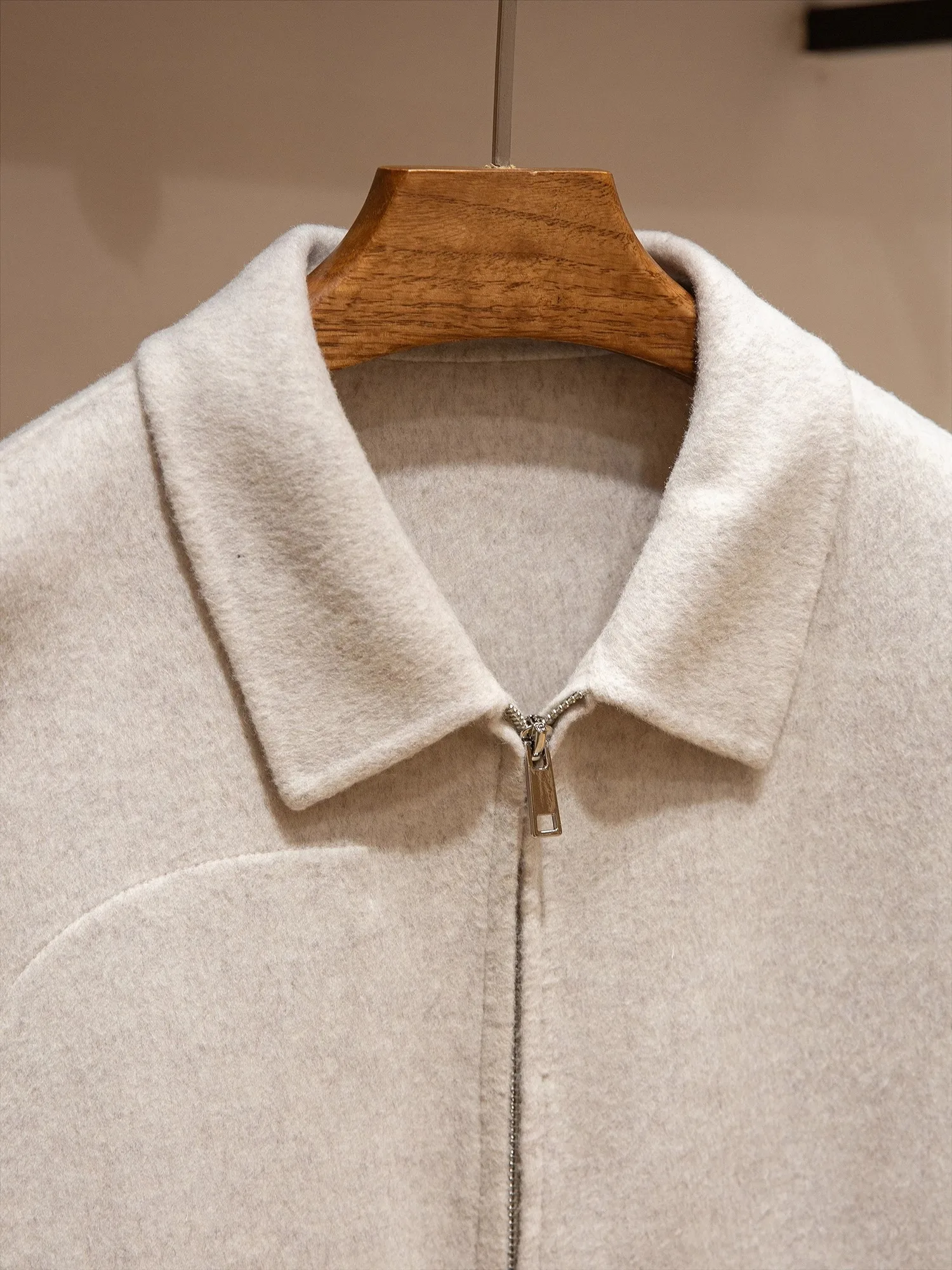 High quality Double-sided wool Keep warm in autumn and winter Gentleman Casual lapel Woolen cropped jacket luxury 4