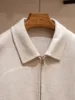 High quality Double-sided wool Keep warm in autumn and winter Gentleman Casual lapel Woolen cropped jacket luxury 4