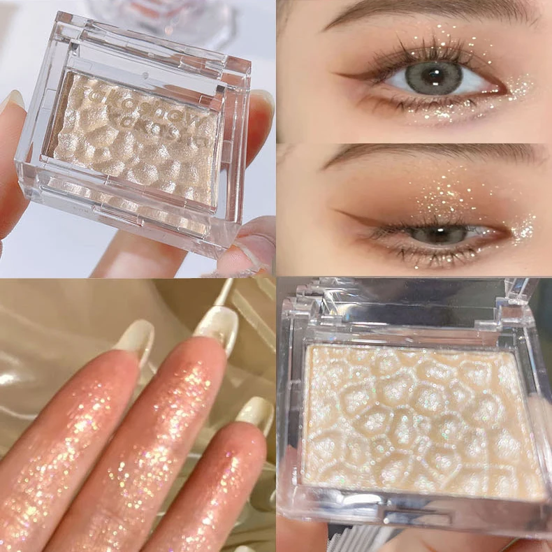 Ice Cubes Highlighter Makeup Palette Water-Light Pearl White Champagne Gold Jelly Gel Face Contour Brighten Eye Shadow Cosmetic face highlighter makeup palette contour palette