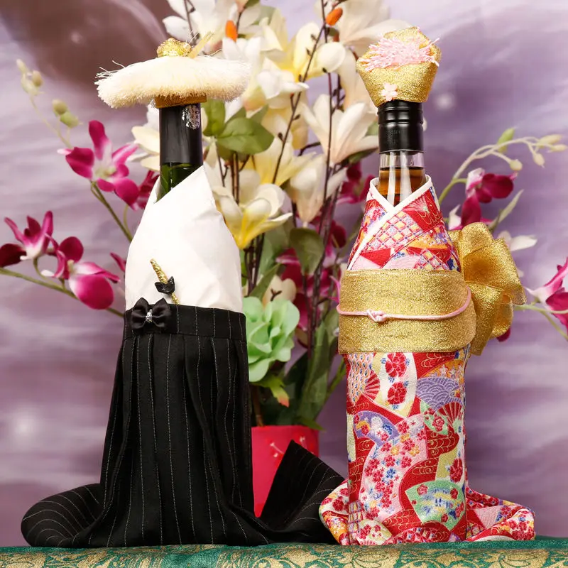Manteau De Bouteille De Vin De Noël – Décoration Mignonne Et Pratique Pour Fêtes, Rouge