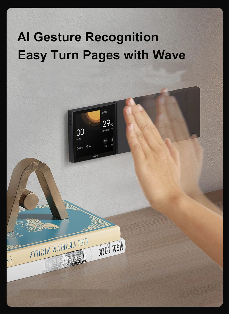 aqara interrupteur mural intelligent zigbee panneau de commande central pour lampe fonctionne avec application homekit aqara