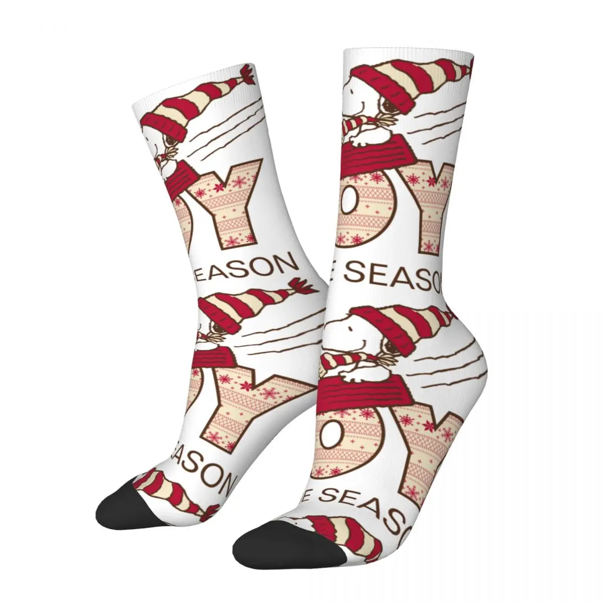 Nuovi Calzini Da Uomo Novità Peanuts Snoopy & Woodstock Joy Sled Ride Sock Graphic Women Sock Primavera Estate Autunno Inverno