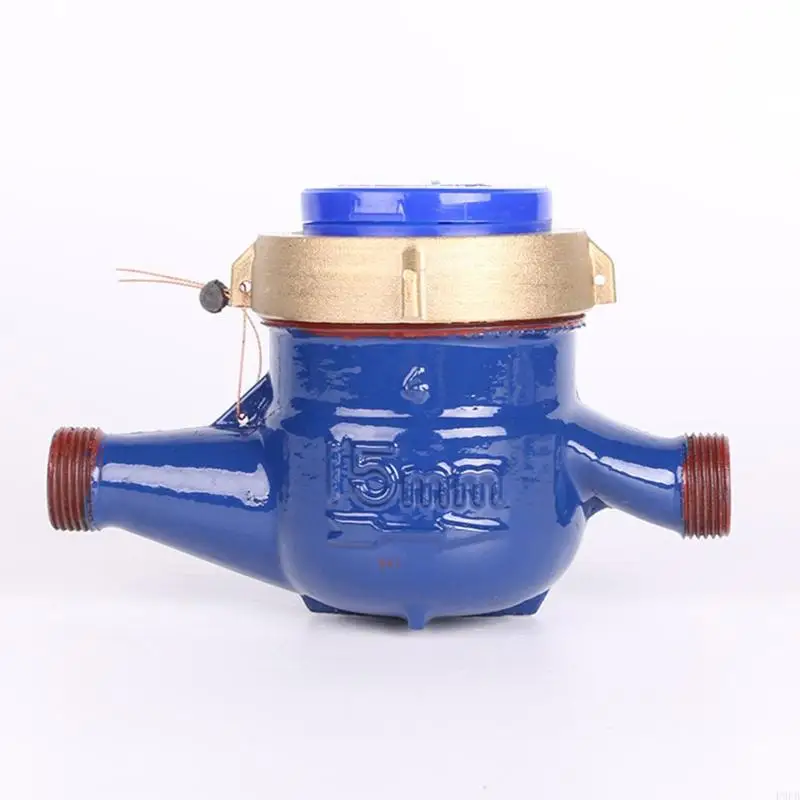 P9FB Wet Table Measuring Tools Water Meter Heavy Duty Metal FlowMeasure 15mm Home