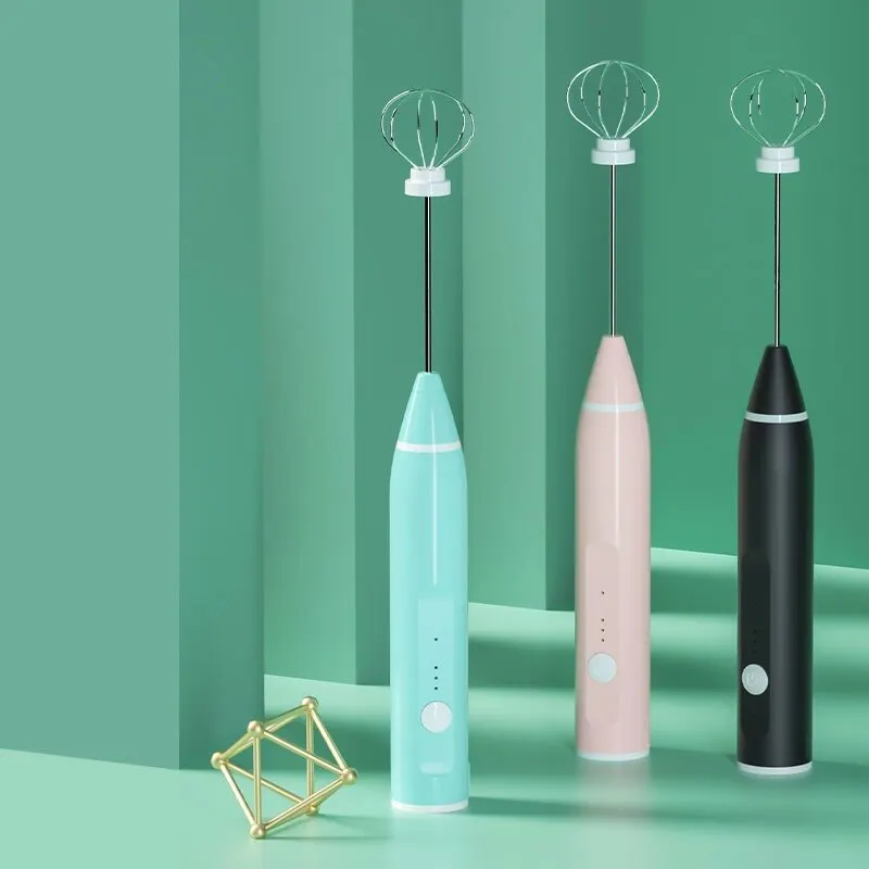 خلاط قهوة محمول بمنفذ USB قابل لإعادة الشحن ، خلاط هزاز الحليب ، خلاط رغوة