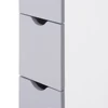 HOMCOM 54" Tall Bathroom Storage Cabinet, Freestanding Linen Tower With 2-Tier Shelf And Drawers, Narrow Side Floor Organizer, W 2