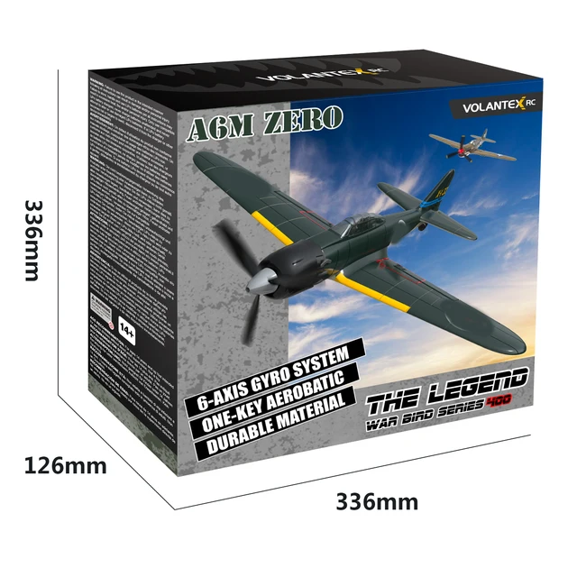 Volantex-初心者に適したフォーム飛行機400-15,Zero rc,ワンキーエア  