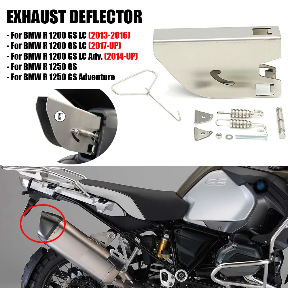 

Новинка для BMW R1250GS ADV R1200GS LC ADV Приключения мотоциклетные выхлопные глушители перегородки дефлектор из нержавеющей стали