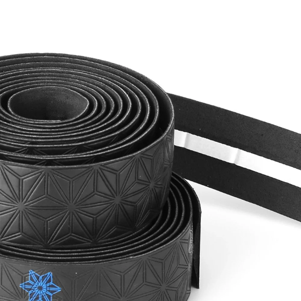 1 Pair Anti-Slip Road Bike Handlebar Tape PU Shock Handle Bar Tape Bar End Plugs Bicycle PU Anti-Vibration Wrap Bartape