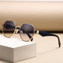 Vintage Oversized Round Frame Sunglasses for Women - Stylish UV400 Sunnies for Outdoor Adventures (Blue)