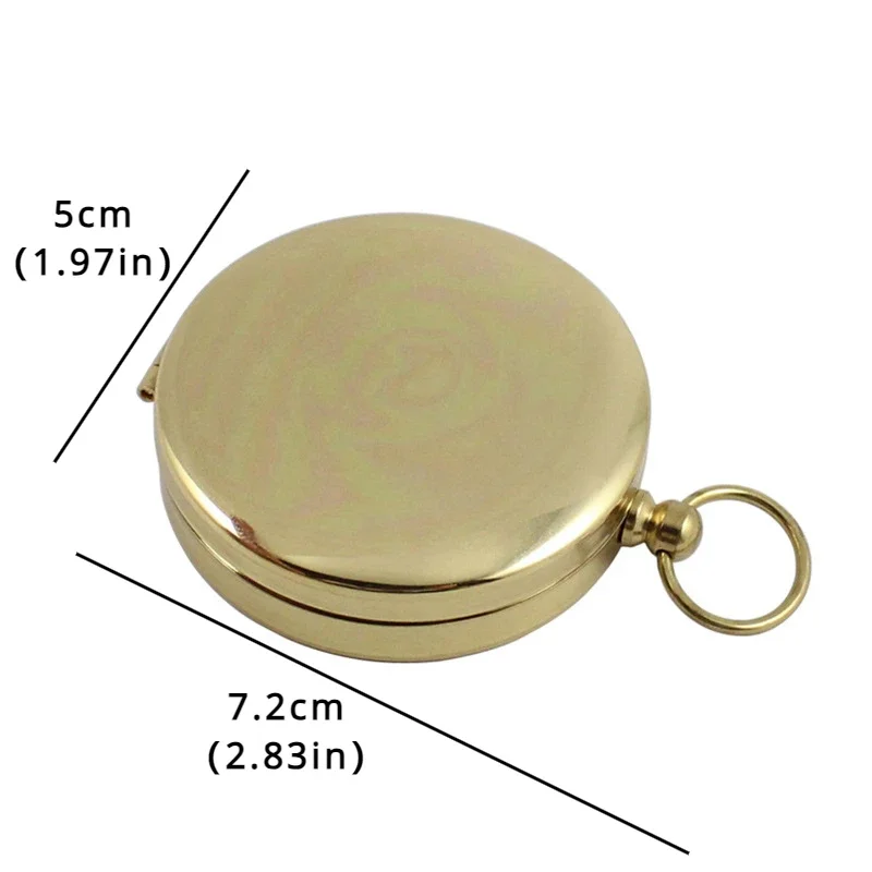 Brass Pocket Compass 5