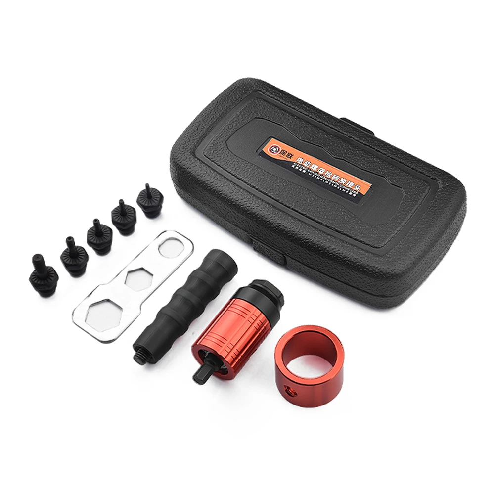 Detachable Manual Electric Rivet Nut Tool Conversion Accessories Hand Rivet Nut Tool Pneumatic Machine with Storage Box