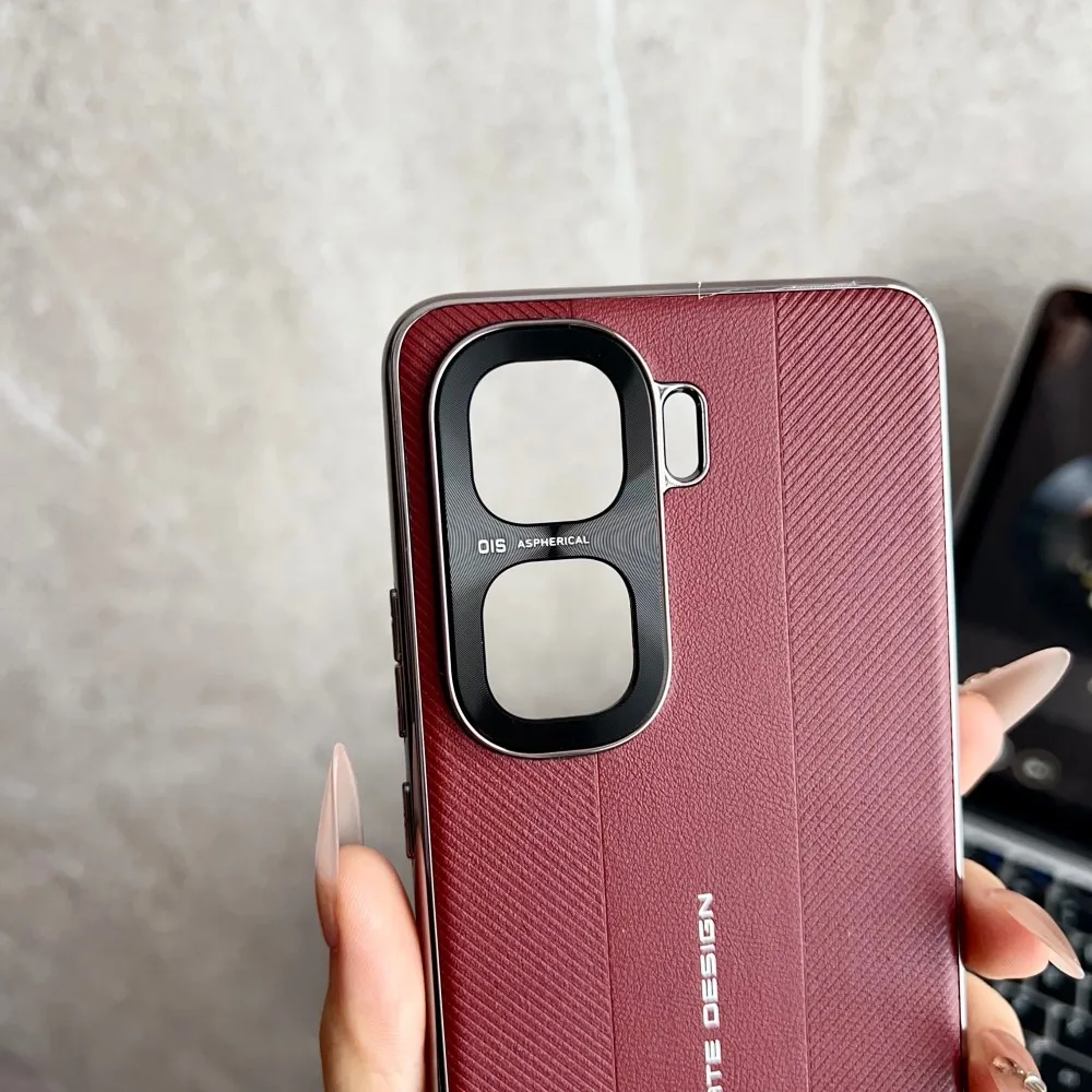 Luxury Plating Hard PU Protective Back Cover Case - Full Cover Shell