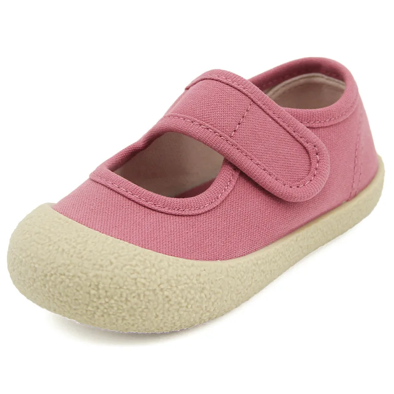 Children shallow canvas shoes autumn boys girls small cloth shoes Kindergarten soft sole indoor 1-6 years