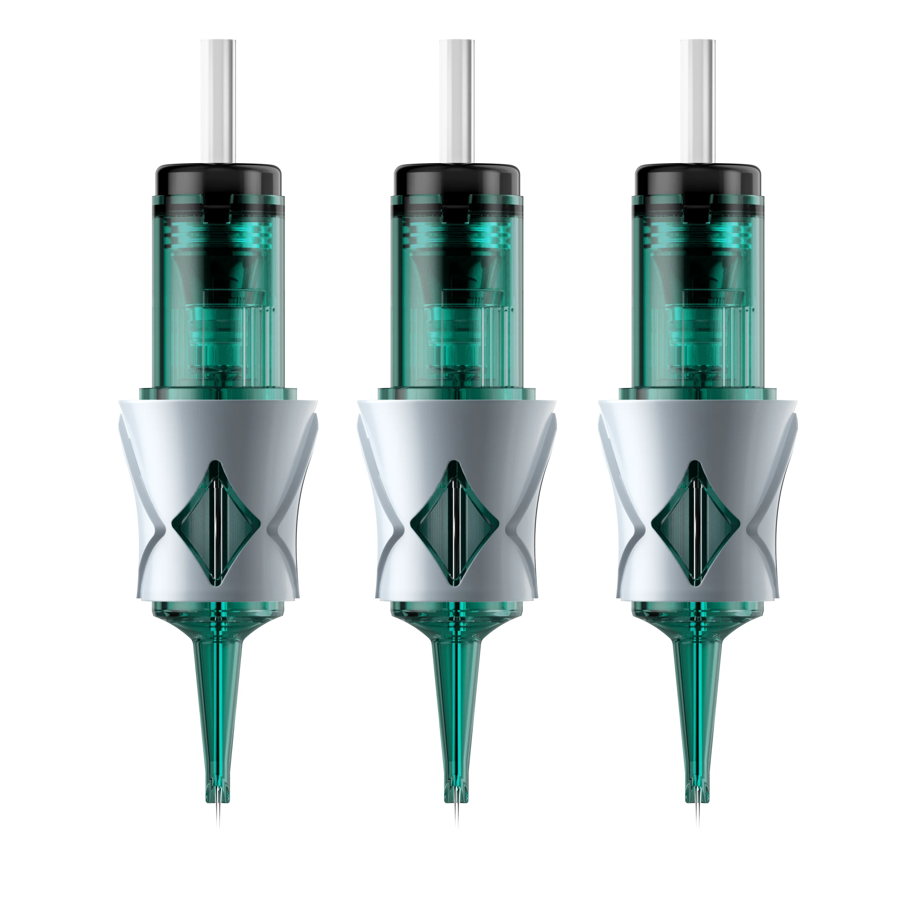 20pcs/Box Quality Green VIPER PMU SMP Sharp Durable Tattoo Needle Permanent Makeup Cartridge With Finger Ledge