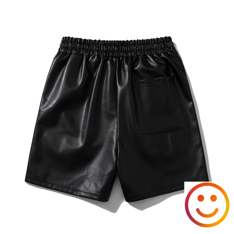 가죽 블랙 레드 그린 Borad 반바지 주머니 2024 여름 남성 여성 고품질 노란색 Drawstring 비치 Shortpant 바지
