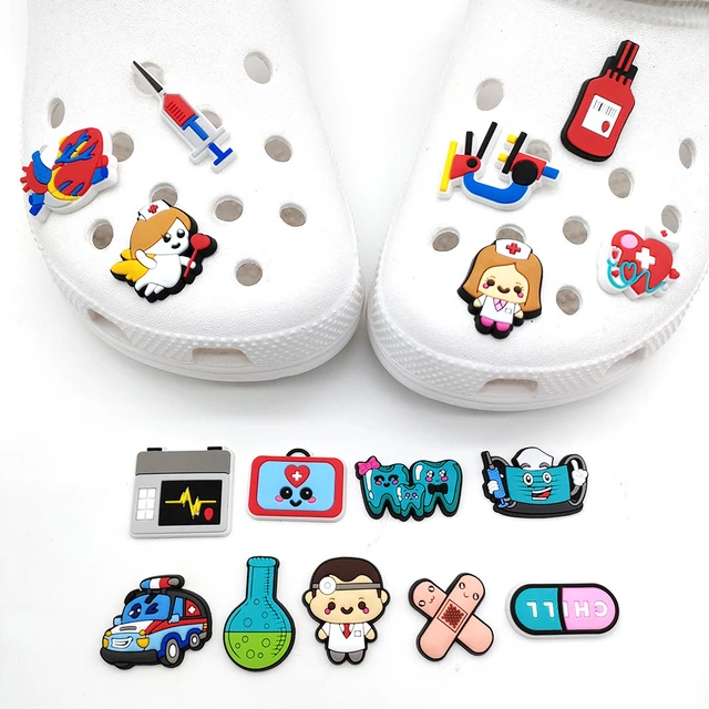 Winnie the Pooh Cartoon Cute PVC Shoes Charm Accessories Clogs decorated  Croc JIBZ wristband Children's Party Christmas - AliExpress