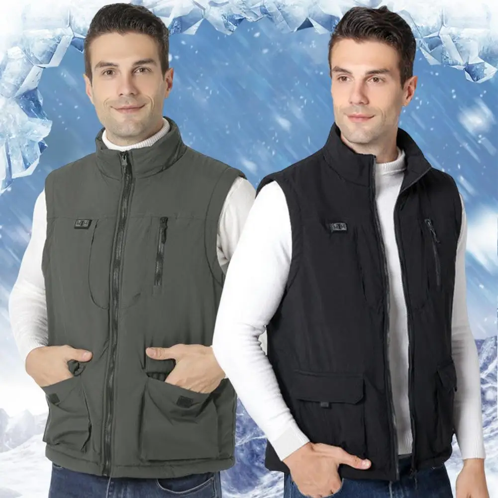 thumbnail image 5 of Chaleco calefactor para hombre, 11 zonas calentadas, chaqueta calentada por USB para hombre, chaleco calefactor eléctrico, chaleco calefactor, chaleco térmico interior, 5 of 5