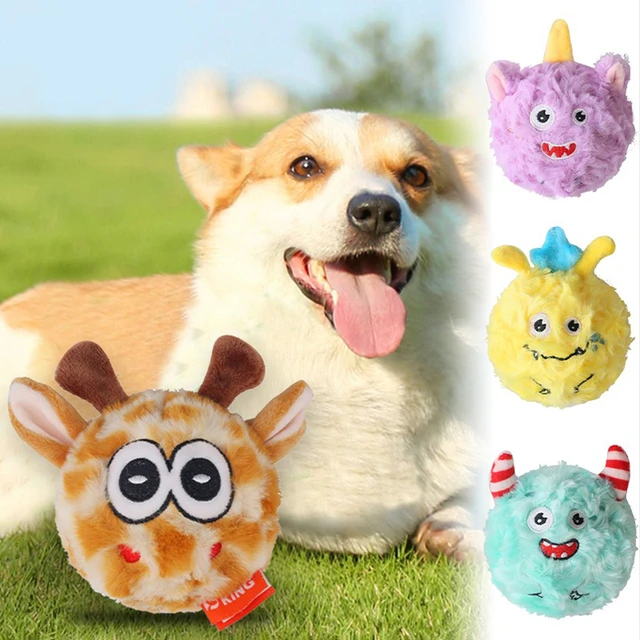 Interactive Monster Plush Giggle Ball Shake Crazy Bouncer Dog Toy Exercise  Electronic Toy For Puppy Motorized Entertainment Pets - Dog Toys -  AliExpress