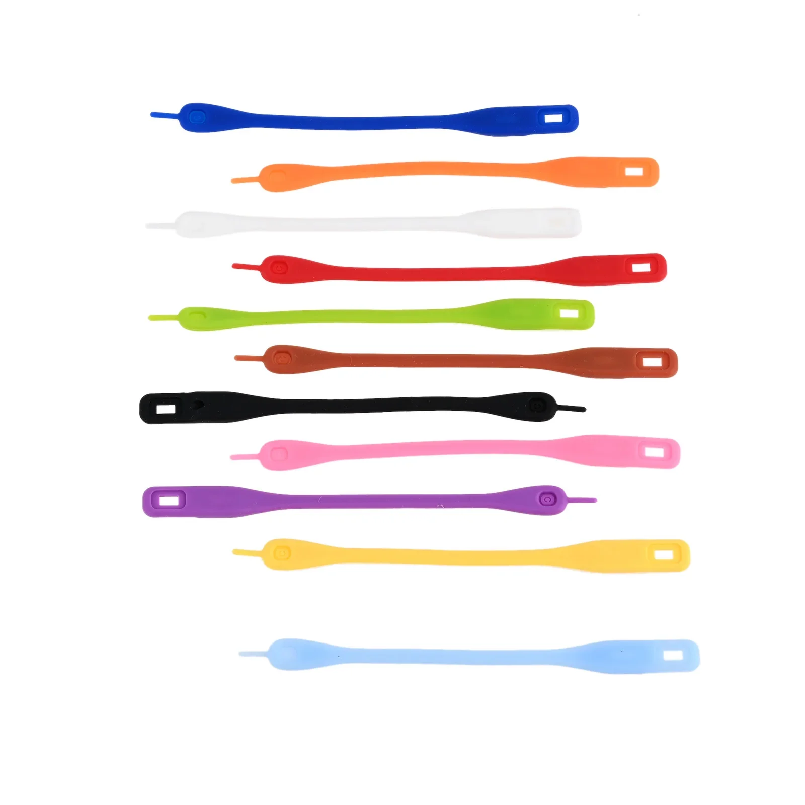 Colorful Silicone Wine Glass Charms Markers Cocktail Sticker Strips 12pcs Wedding Party Christmas New Year Home/Bar/Hotel Decor