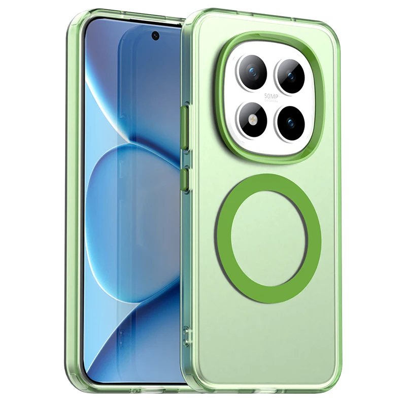 Minimalist Anti-Drop Magnetic Phone Case - Matte Translucent TPU Hard PC Cover