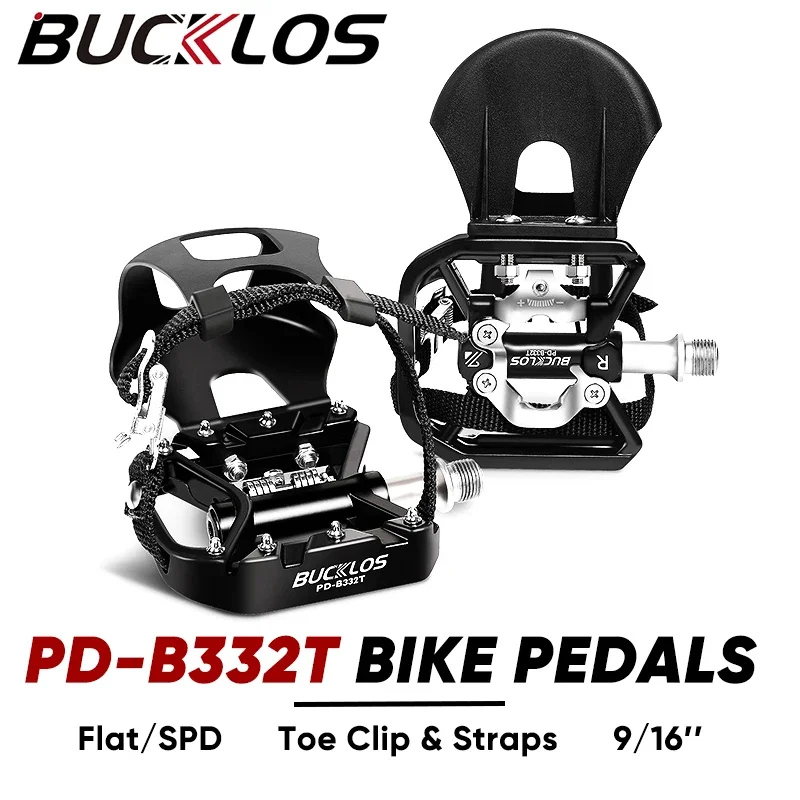 Pédales Automatiques BUCKLOS PD-R870 – Pour Système LOOK KEO – Axe CrMo – Noir