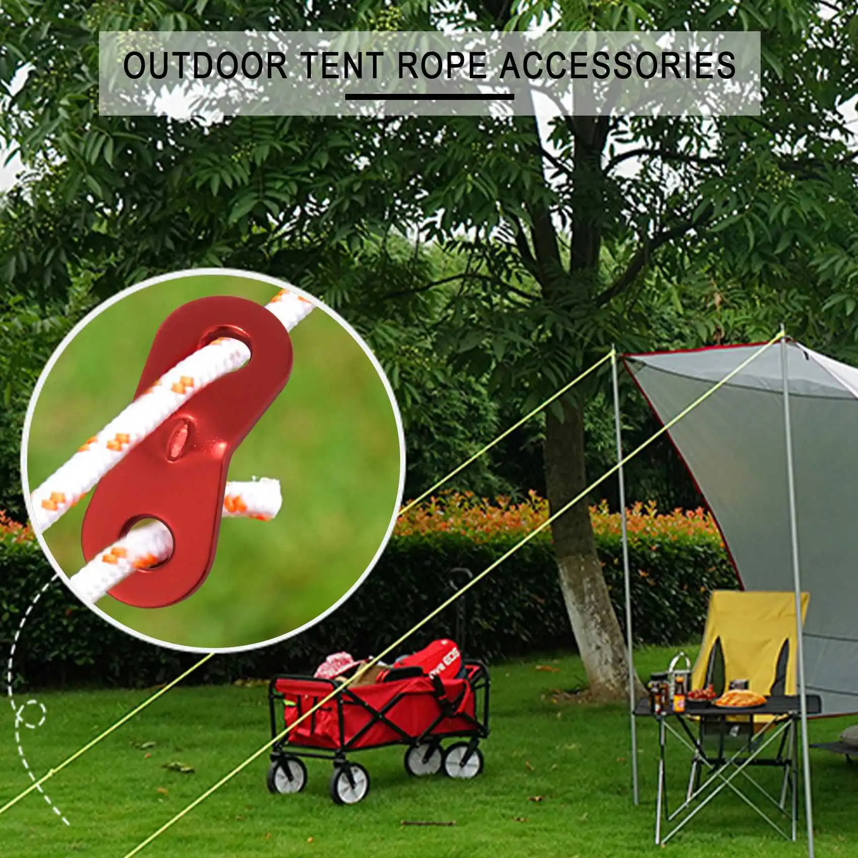 

Внешние натяжители из алюминиевого сплава для палаток, Походов, Кемпинга (2 отверстия)-12 шт. в упаковке