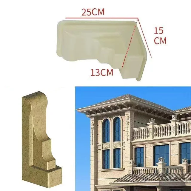 Gerenda-Tartó Penész Ereszi Támogató Római Oszlopok Eresz Külső Falcement Épület Előre Gyártott Helyezett Helyen A Corbel Mód Mentén - Image 3