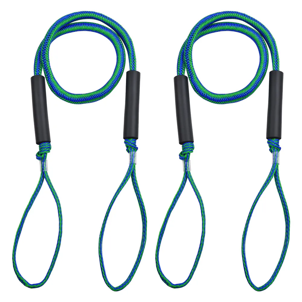 Bungee dock lines for boats anchor rope Mooring Rope 4000LBS stretchable Bungee Cord Dock Ropes boat ties to dock 4ft 5ft 6ft
