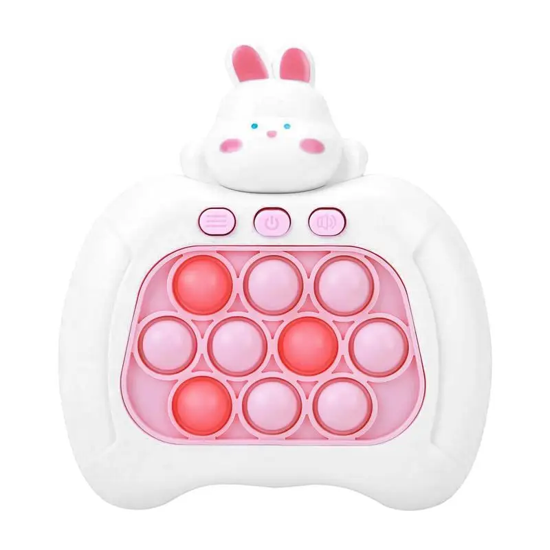 

Speed Push Game Machine Rabbit Design Push Bubbles Stress Relief Interactive Educational Christmas Gift For Kids 6-9 Years Old