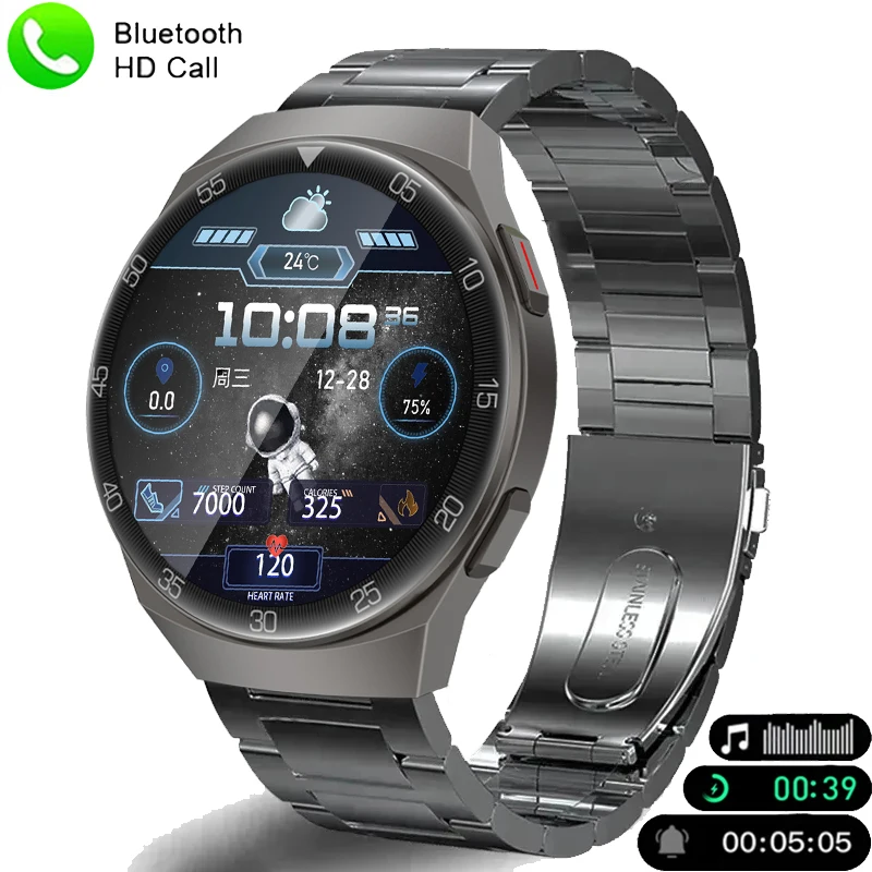 

2024 New Fitness Sports Smart Watch Men Heart Rate Blood Oxygen Health Tracking Bluetooth Call IP68 Waterproof Smartwatch reloj