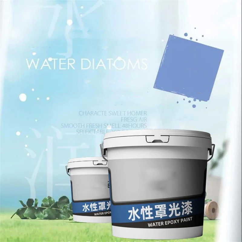 Transparent Varnish Water-Based Epoxy Floor Paint Waterproof Old House Renovation New House Decoration Exterior Wall Paint exterior paint primer aria satin 1 quart