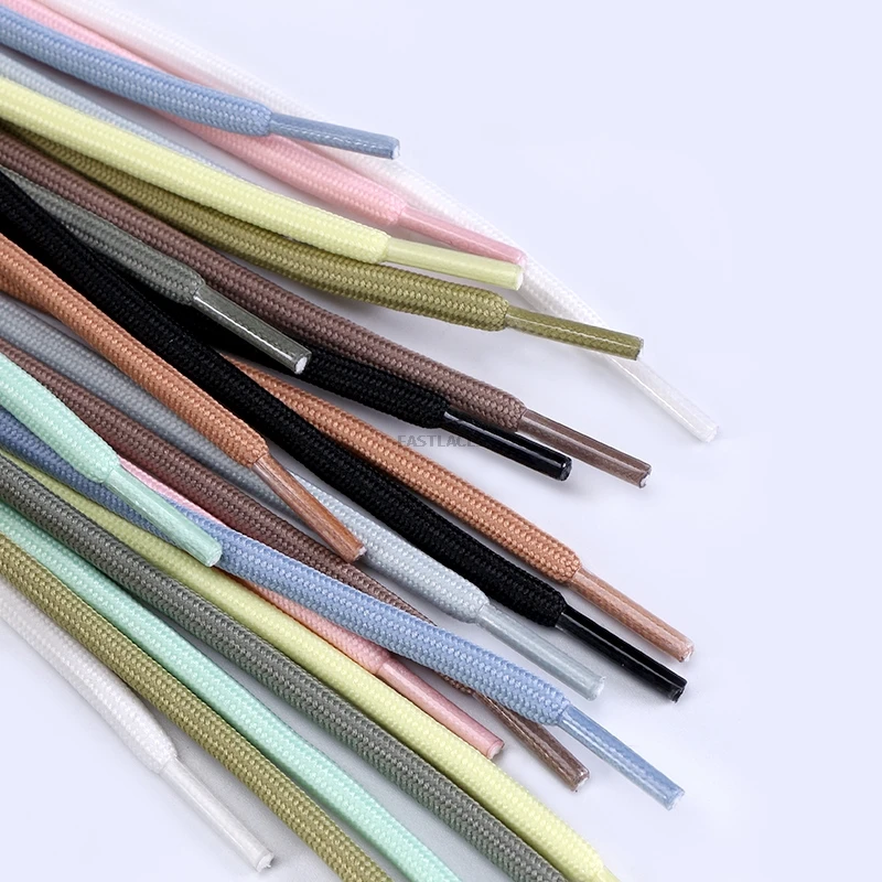 shoe laces shoelaces without ties shoe accessories Round Shoelaces Polyester Solid Classic for Casual Sports Fashion Boot shoeslace Sneaker Shoe Laces Strings 20 colors 1 pair