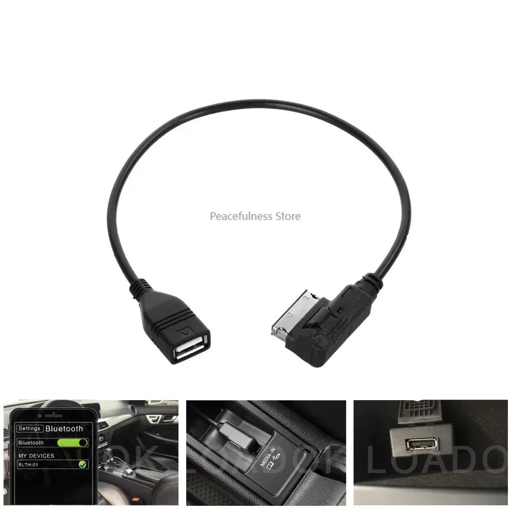 Fit for AUDI AMI MMI MDI To USB Female Audio Cables Data Sync Charging Adapter for A3 A4 A5 A6 A8 Q3 Q5 Q7