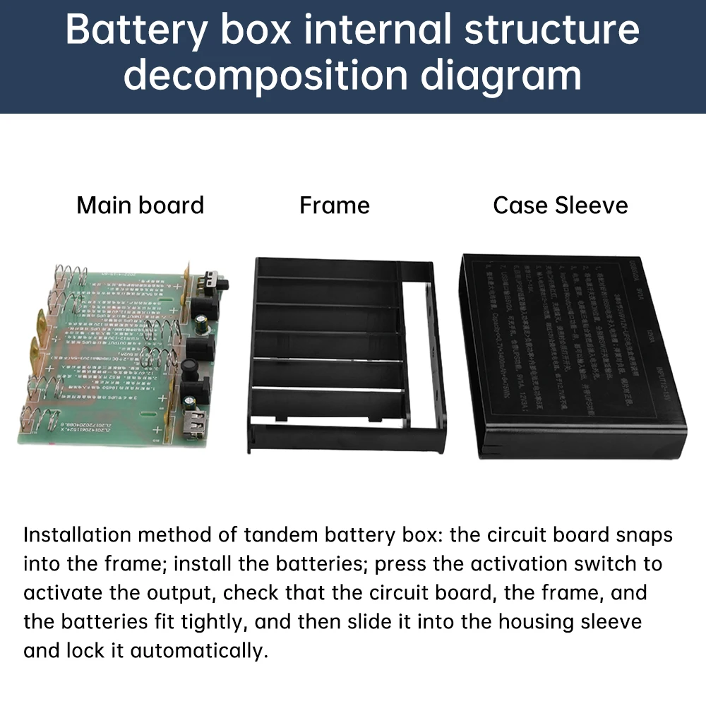 DC UPS 5V 9V 12V Output 6x 18650 Battery Uninterrupted Power Supply DIY Power Bank Box for House Router Cellphone Tablet Modem