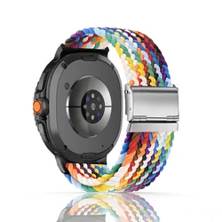 Braided Elastic Sport Bracelet Band - Watch 8 classic 46mm (13 rainbow)