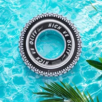 Car Tire Swim Float Tube PVC Pool Floating Rings Leakproof Inflatable Swimming Rings Floaties Thickened Pool Rings for Swimming 2