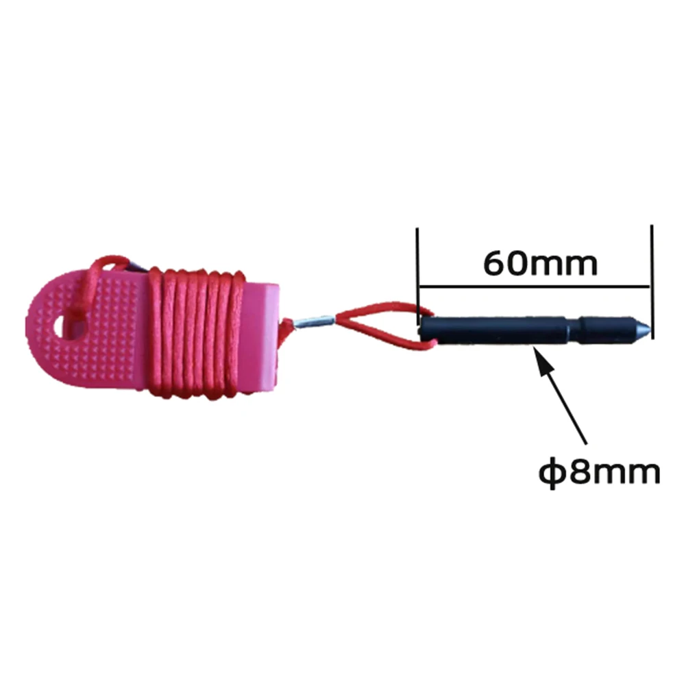 Exercise Equipment Key Stop Switch Treadmill Use Plastic Material 1 Meter Rope Length 20g Weight 60*8*8mm Cylinder