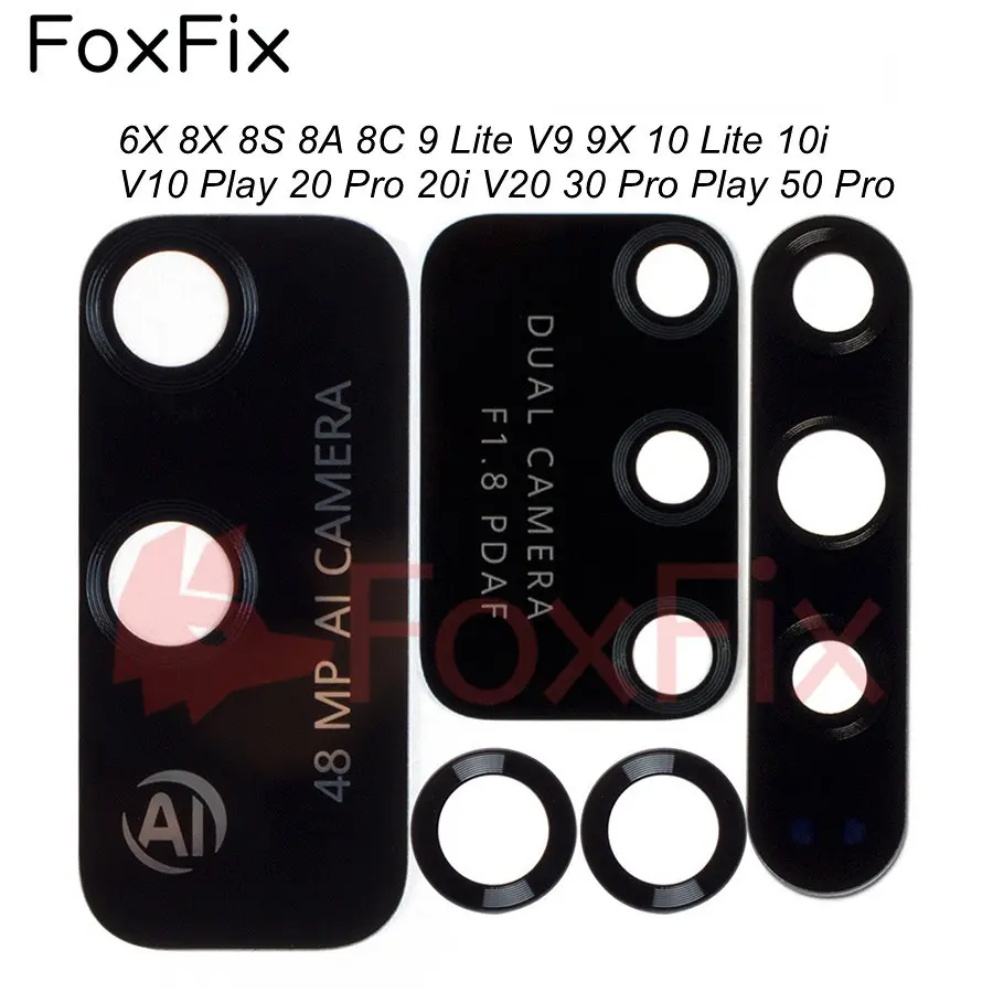 Rear Back Camera Lens Glass for Huawei Honor 8X 8A 8S 8C 9 10 10X Lite V9 9X 9C 9S 10i V10 Play 20 Pro 20i 20S 30 Pro 30i 30S 50 for Camera Lens Cover,Phone Camera Lens