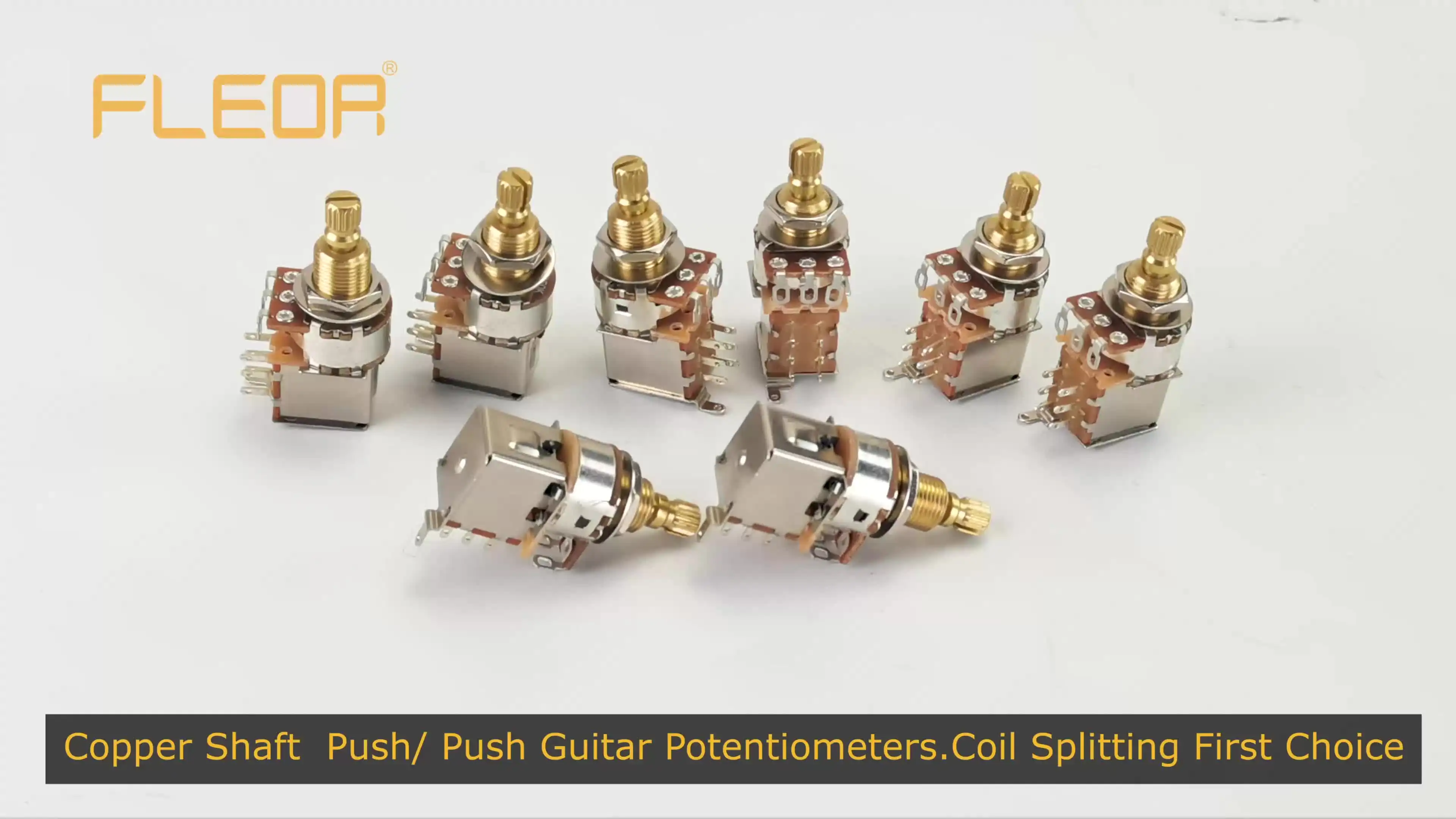 Potenziometro Push-Push Per Chitarra E Basso Kaish - B250K, Metric Shaft