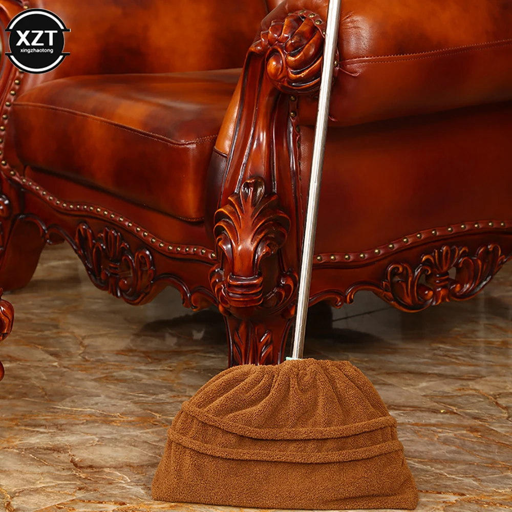 Description Picture 5 of itemReusable Coral Velvet Broom Cover Cloth Multi Function Floor Mop Cover Cloth Microfiber Absorbent Mop Household Cleaning Tools