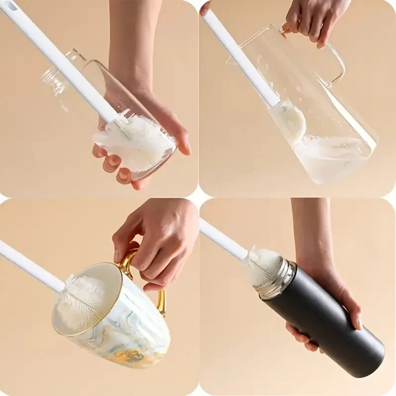 1PC Cup Brush Cleaning Long Handle Small Brush Mug Breaker Special Cleaning Crevice Glass Cup Bottle Brush Cleaning Tools_voghion.com