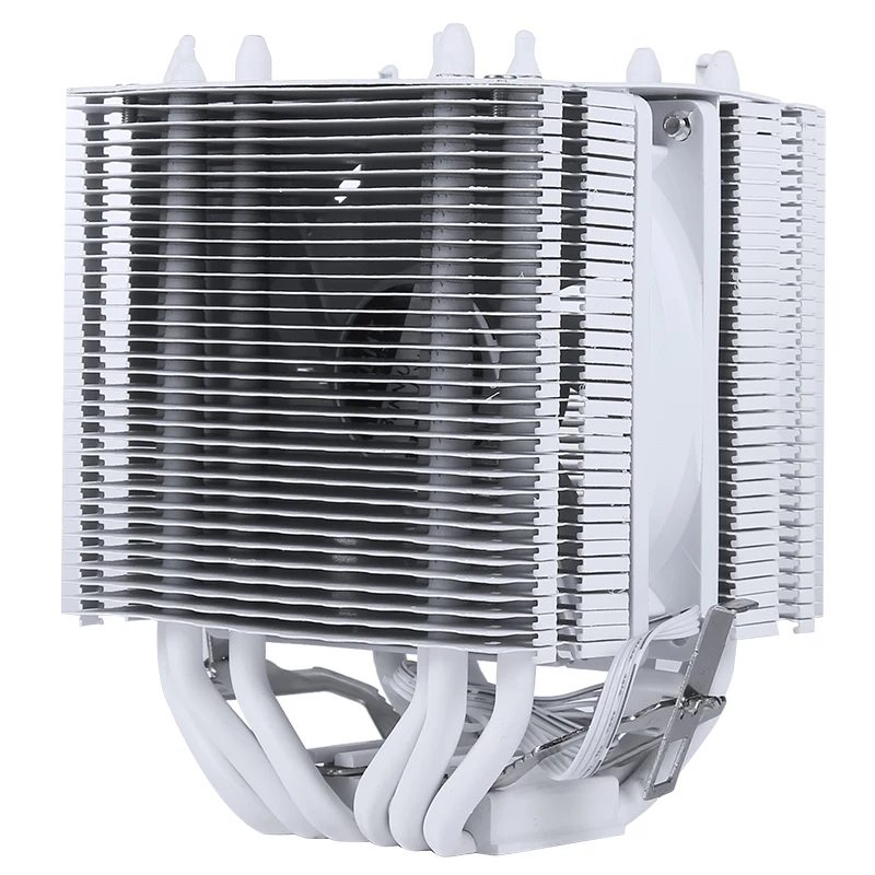 Pure Copper6 Tubo de Calor Torre Dupla Tampado Cpu Radiador 3pin 90 mm Refrigeração Silenciosa Fan775 1155 1366 Amd3 Am4 X79 X99 2011pc Cooler - Imagem 4