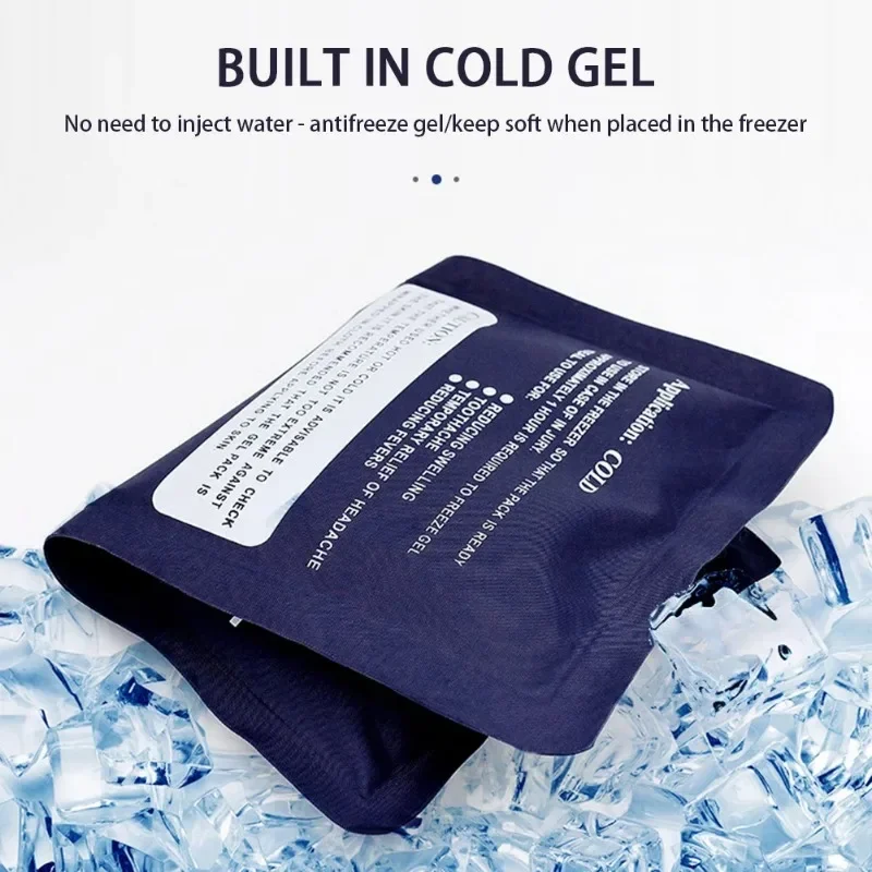 Ice Pack Reusable Gel Freezable Hot Cold Pack Ice Bag Professional Ice Bag Portable Outdoor Travel Cooler for Leg Knee Headache