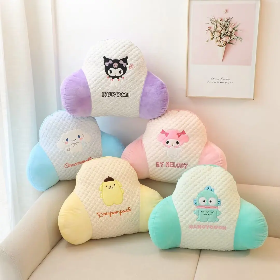 

Sanrio Kuromi Pom Purin поддержка поясницы милый мягкий Hangyodon Cinnamoroll мультфильм аниме домашний декор подарки для девочки