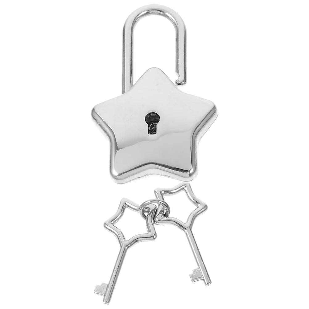 여성용 장 자물쇠, 일기장 자물쇠, 별모양 자물쇠, DIY 자물쇠, 열쇠가 있는 금속 자물쇠