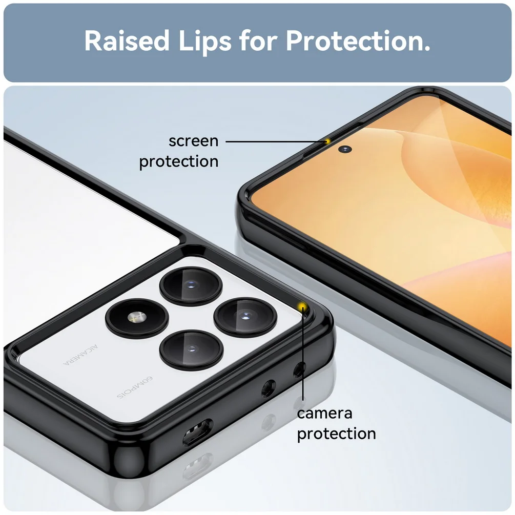 Étui Transparent pour X6 M6 F5 X5 GT X4 M5 F4 POCO C65 C40 C55 M4 Pro F3, housse de téléphone souple et fine en TPU_voghion.com