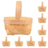 20 Pcs Wood Chip Candy Hamper Mini Basket Fruit Flower Girl Wicker Holder Small Woven Baskets Chocolate Gift Wooden Child 6