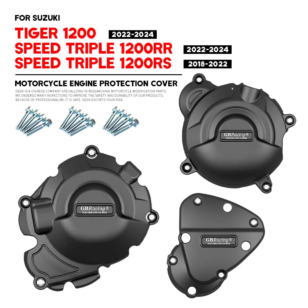 Motorcycle Engine Cover Engine Cover Protector Motorcycle Accessory Set SPEED TRIPLE 1200RS 1200RR GB Racing Engine Protect Cover For TIGER 1200 2018-
