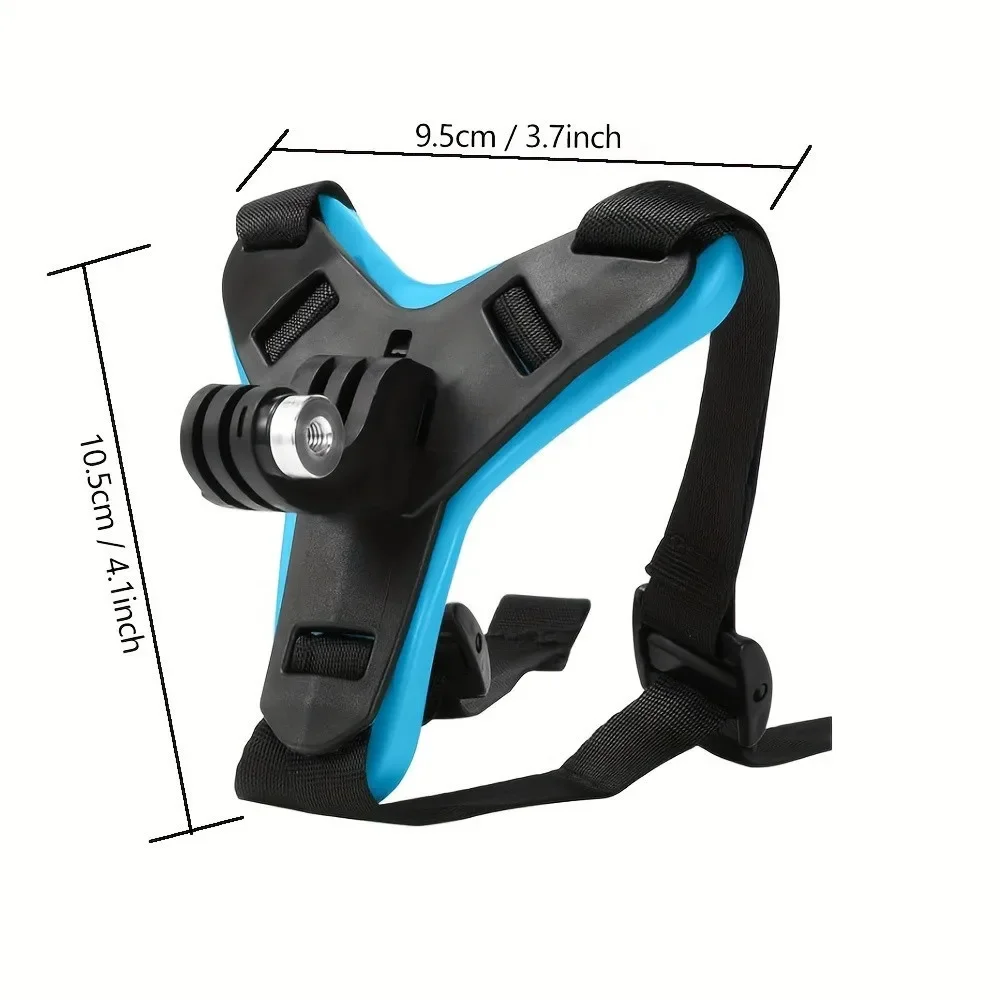Tripod Mount Adapter Motorcycle Helmet Chin Strap Mount For GoPro Hero 12 11 10 9 8 7 6 5 Black DJI Osmo Insta360 AKASO YI Action Camera